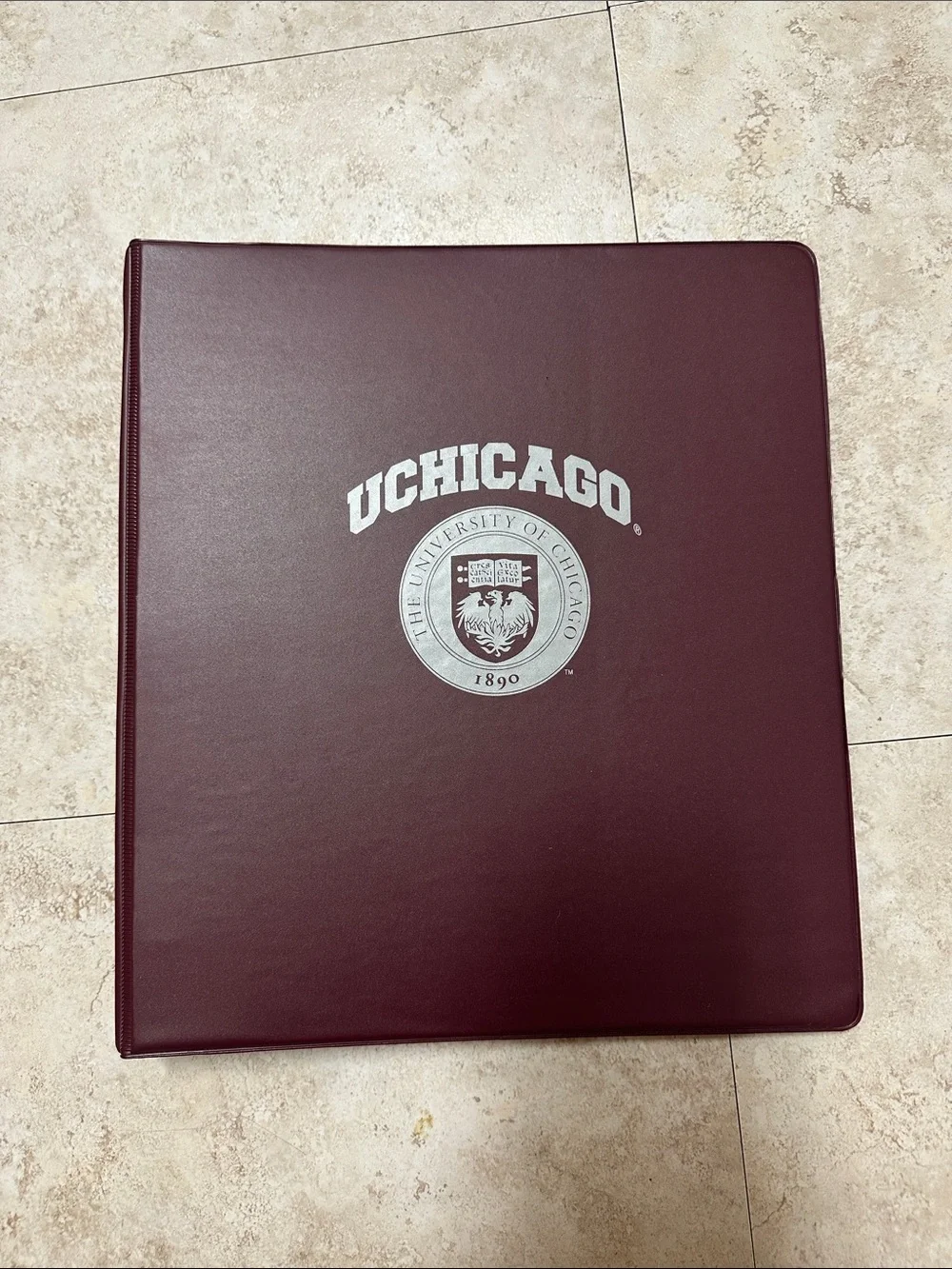 University of Chicago Maroon Logo Binder
